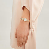 Tissot T Lady Lovely Mother of Pearl Dial Rose Gold Steel Strap Watch For Women - T058.009.33.111.00