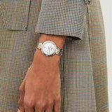 Tissot T Lady Flamingo Mother of Pearl White Dial Two Tone Steel Strap Watch For Women - T094.210.22.111.00