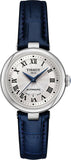 Tissot Bellissima Automatic Silver Dial Blue Leather Strap Watch For Women - T126.207.16.013.00