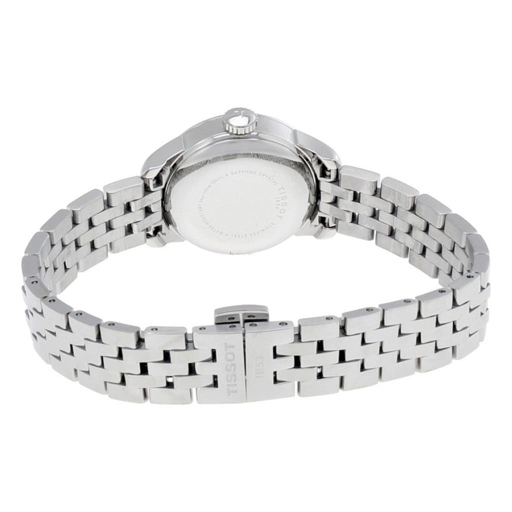 Tissot Le Locle Small Automatic Black Dial Silver Steel Strap Watch For Women - T41.1.183.54