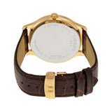Tissot T Classic Tradition Silver Dial Brown Leather Strap Watch For Men - T063.610.36.038.00