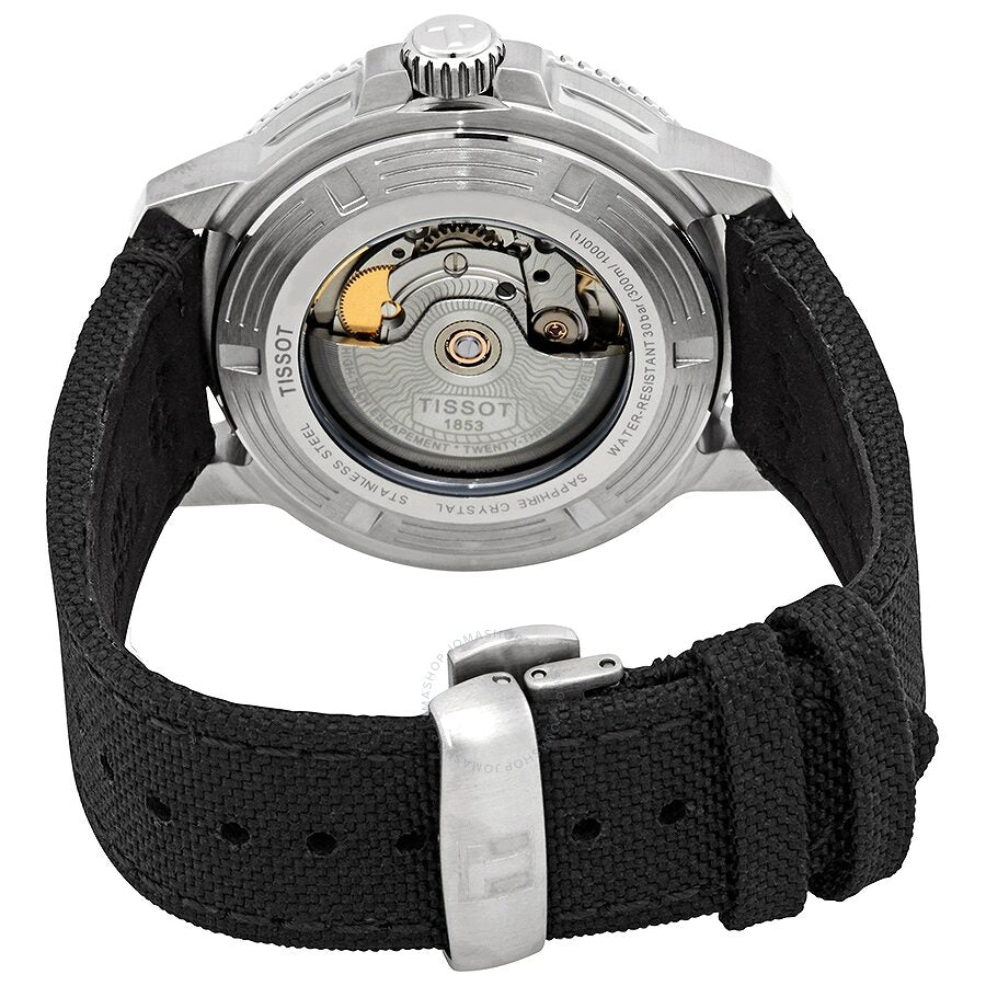 Tissot Seastar 1000 Powermatic 80 Black Dial Black Nylon Strap Watch For Men - T120.407.17.051.00