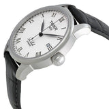 Tissot T Classic Le Locle Automatic Silver Dial Black Leather Strap Watch For Men - T41.1.423.33