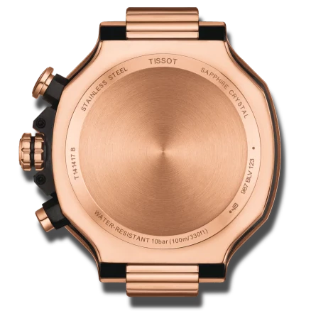 Tissot T Race Chronograph Black Dial Black Silicone Strap Watch For Men - T115.417.37.051.00