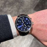 Tissot Chrono XL Classic Blue Dial Brown Leather Strap Watch For Men - T116.617.16.047.00