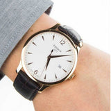 Tissot T Classic Tradition White Dial Brown Leather Strap Watch For Men - T063.610.36.037.00