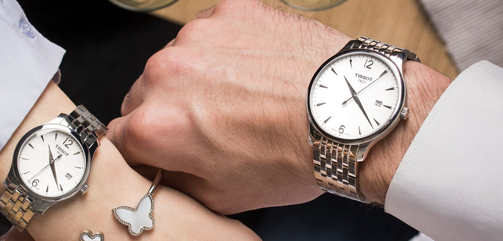 Tissot T Classic Tradition White Dial Silver Steel Strap Watch For Men - T063.610.11.037.00