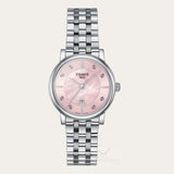 Tissot T Classic Carson Premium Pink Dial Silver Steel Strap Watch for Women - T122.210.11.159.00