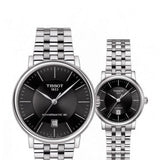 Tissot T Classic Carson Premium Automatic Lady Black Dial Silver Steel Strap Watch for Women - T122.207.11.051.00