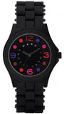 Marc Jacobs Pelly Black Dial Black Silicone Strap Watch for Women - MBM2543