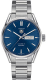 Tag Heuer Carrera Automatic Blue Dial Silver Steel Strap Watch for Men - WAR201E.BA0723