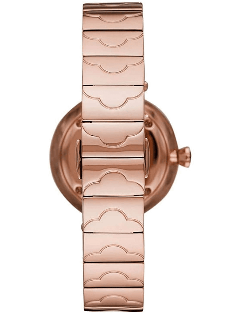 Emporio Armani Mother of Pearl Dial Rose Gold Steel Strap Watch For Women - AR11236