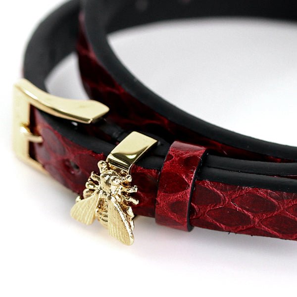 Gucci G Frame White Dial Red Leather Strap Watch For Women - YA128524