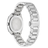 Gucci GG2570 Diamonds Black Dial Silver Steel Strap Watch For Women - YA142503