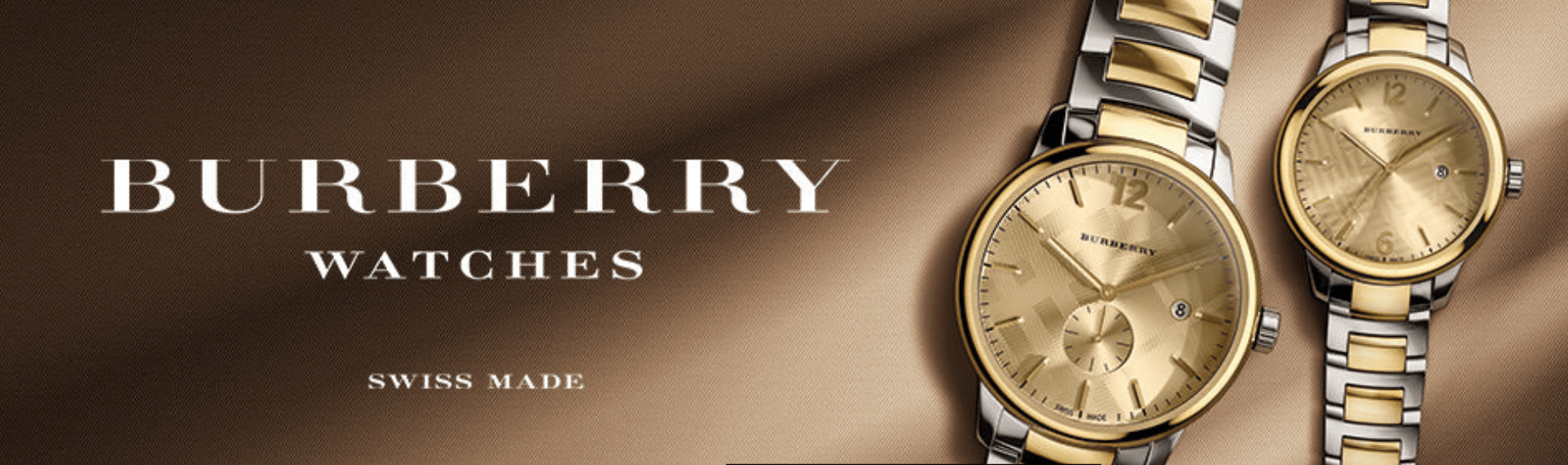Burberry round chronograph bracelet top watch