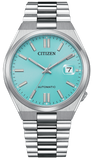 Citizen Tsuyosa Automatic Turquoise Dial Silver Steel Strap Watch For Men - NJ0151-88M