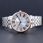 Tissot T Classic Carson Premium Silver Dial Two Tone Steel Strap Watch For Men - T122.410.22.033.00