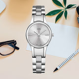 Calvin Klein Simplicity Silver Dial Silver Steel Strap Watch for Women - K4323120