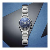 Tag Heuer Carrera Chronograph 41mm Blue Dial Silver Steel Strap Watch for Men - CBK2112.BA0715