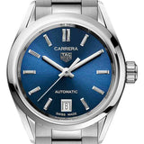 Tag Heuer Carrera Blue Dial Silver Steel Strap Watch for Women - WBN2411.BA0621