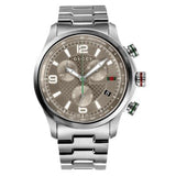 Gucci G Timeless Chronograph Grey Dial Silver Steel Strap Watch For Men -  YA126238