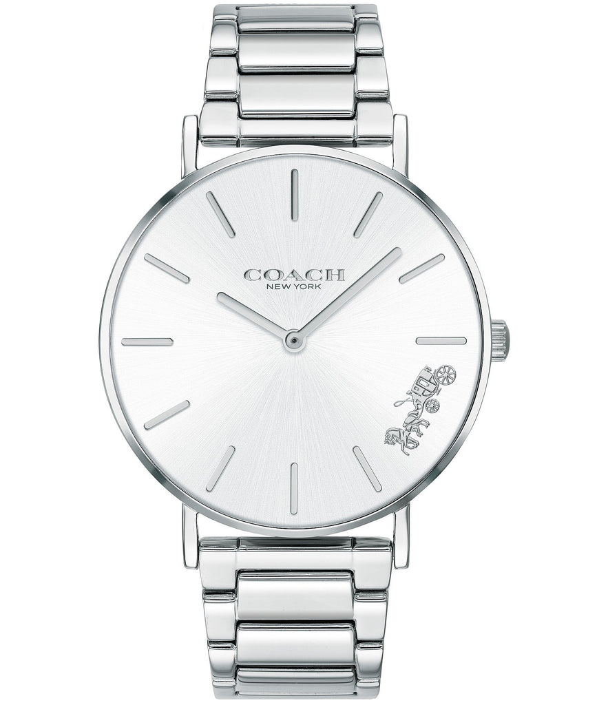 Coach Perry Silver Dial Silver Steel Strap Watch for Women - 14503344