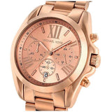 Michael Kors Bradshaw Rose Gold Dial Rose Gold Steel Strap Watch for Women - MK5503