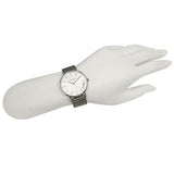 Coach Perry White Dial Grey Leather Strap Watch for Women - 14503155