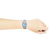 Gucci 25H Quartz Blue Dial Silver Steel Strap Unisex Watch - YA163408