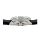 Calvin Klein Accent Black Dial Black Leather Strap Watch for Men - K2Y2X1C3