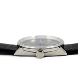 Calvin Klein Grey Dial Black Leather Strap Watch for Women - K2Y2Y1CU