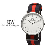 Daniel Wellington Classic Oxford White Dial Two Tone Nylon Strap Watch For Men - DW00100015