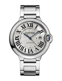 Cartier Ballon Bleu De Cartier Silver Dial Silver Steel Strap Watch for Men - WSBB0049