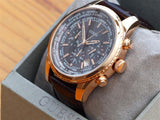 Guess Pursuit Chronograph Brown Dial Brown Leather Strap Watch for Men - W0500G3