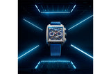 Tag Heuer Monaco Automatic Chronograph Blue Dial Blue Nylon Strap Watch for Men - CBL2182.FT6235