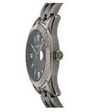 Versace Greca Time Quartz Black Dial Grey Steel Strap Watch for Men  - VE3K00622