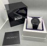 Movado Bold Fusion Black Dial Black Rubber Strap Watch for Men - 3600621