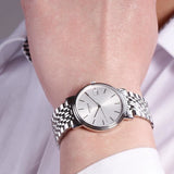 Tissot T Classic Desire White Dial Silver Steel Strap Watch for Women - T52.1.281.31