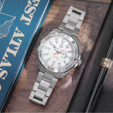 Tag Heuer Aquaracer Calibre 5 Jam Tangan Tali Baja Perak Dial Putih Otomatis untuk Pria - WAY2013.BA0927