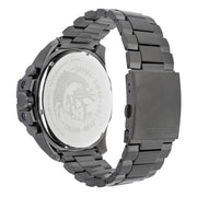 Diesel Mega Chief Chronograph Grey Dial Grey Steel Strap Watch for Men - DZ4282