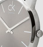 Calvin Klein City Black Dial Black Leather Strap Watch for Men - K2G21107