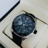 Jam Tangan Tag Heuer Aquaracer Calibre 5 Moon Black Dial Black Nylon Strap untuk Pria - WAY201J.FC6370