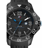 Tommy Hilfiger Sport Multifunction Black Dial Black Rubber Strap Watch for Men - 1790983