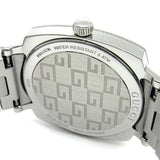 Gucci Grip Quartz Silver Dial Silver Steel Strap Watch For Men - YA157501