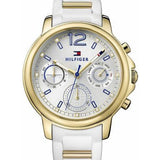 Tommy Hilfiger Claudiia White Dial White Steel Strap Watch for Women - 1781745