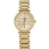 Coach Sport Diamonds Gold Dial Gold Steel Strap Watch for Women - 14502195