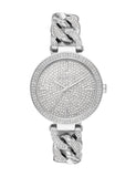 Michael Kors Catelyn Quartz Crystals Silver Dial Silver Steel Strap Watch For Women - MK4675