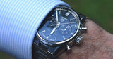 Tag Heuer Carrera Chronograph Blue Dial Silver Steel Strap Watch for Men - CBN2011.BA0642