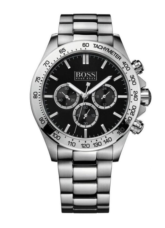 Hugo boss watch chronograph sale stainless steel