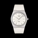 Tissot PRX 40 Quartz White Dial White Leather Strap Watch For Men -  T137.410.17.011.00